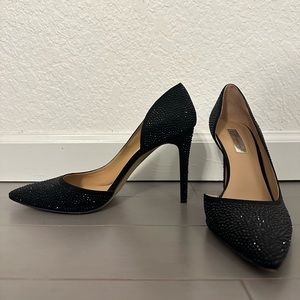 Women’s INC International Concept black sparkle pointed-toe heels - Size 8.5